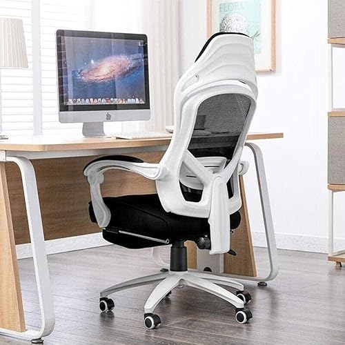 Miniatura 2 de Silla de oficina de malla de tela, silla giratoria ejecutiva de escritorio para computadora con asiento grande y reposabrazos ajustables (un color)