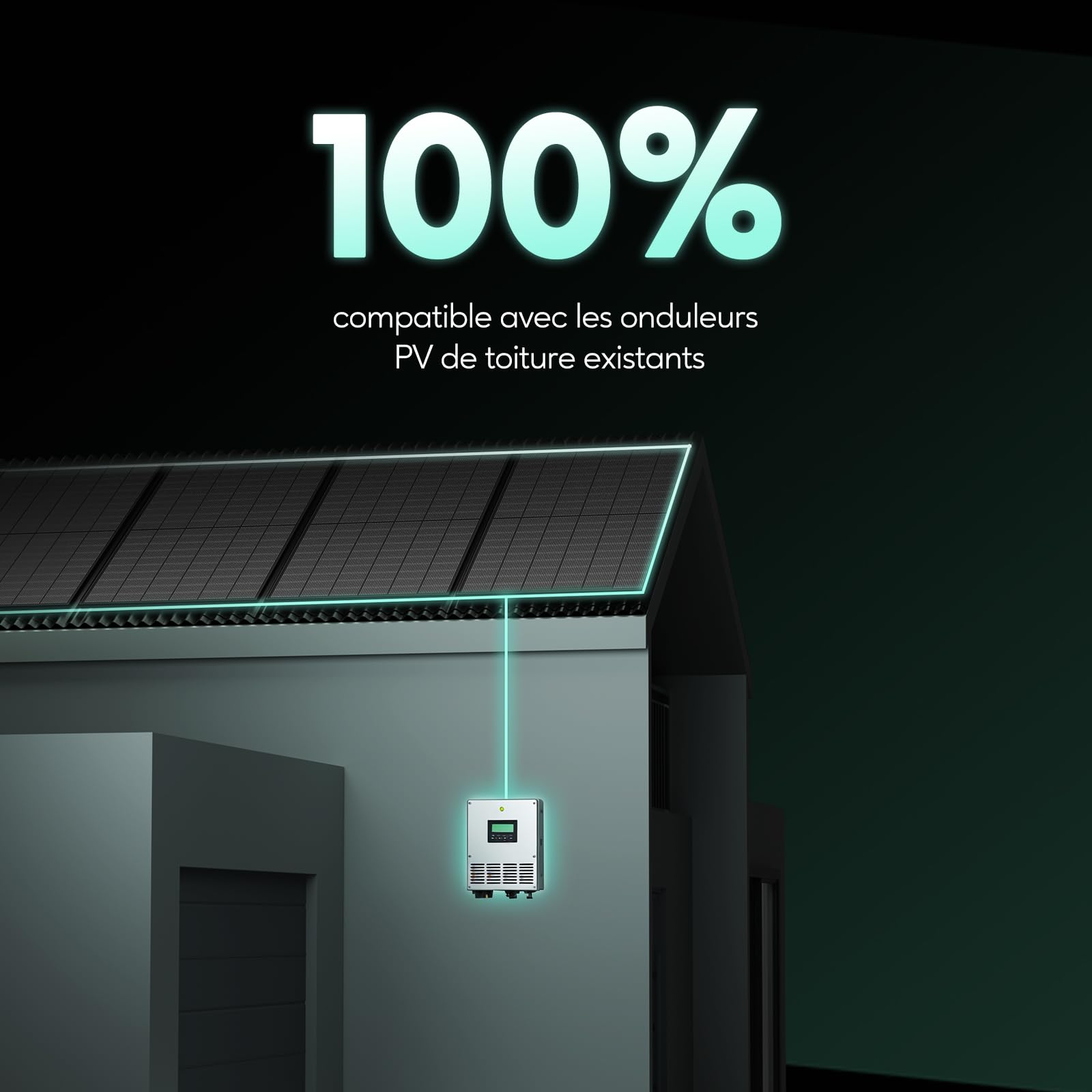 Zendure SolarFlow 1600 AC+ Système Stockage 1.92kWh | 1600W AC, Plug & Play, Compatible Tous Systèmes Solaires, HEMS ZENKI™, Extensible 11.52kWh, IP65