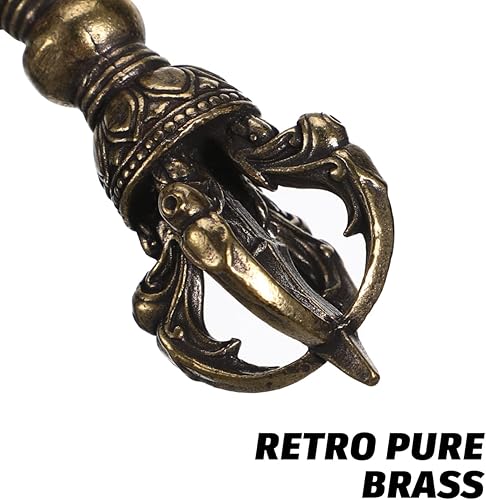 Miniatura 4 de Homoyoyo Budismo Dorje Vajra Phurba Amuleto de latón hecho a mano Nepal Coleccionables