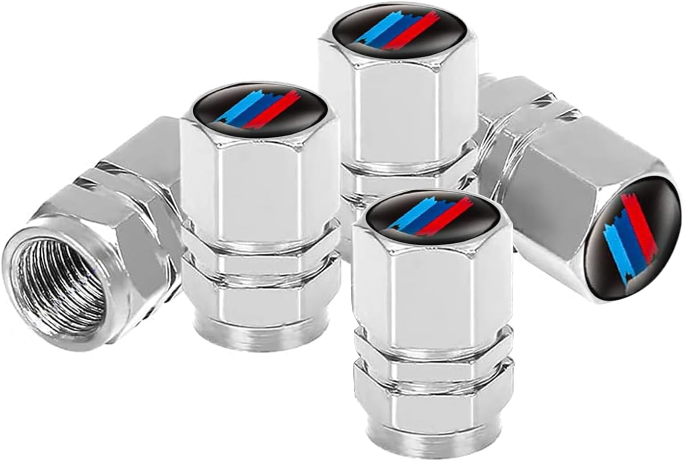 Car Tire Valve Caps for BMW, Metal Car Wheel Tire Valve