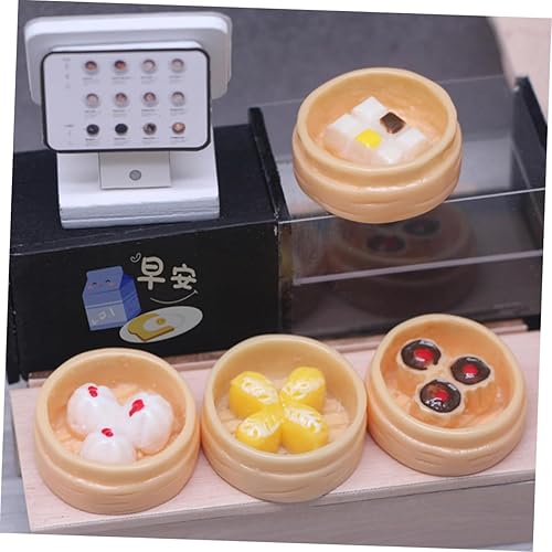 Miniatura 7 de Mini vaporizador de resina, 10 piezas de accesorios de casa para manualidades, simulación artificial, accesorios de postre, mini adornos al vapor,