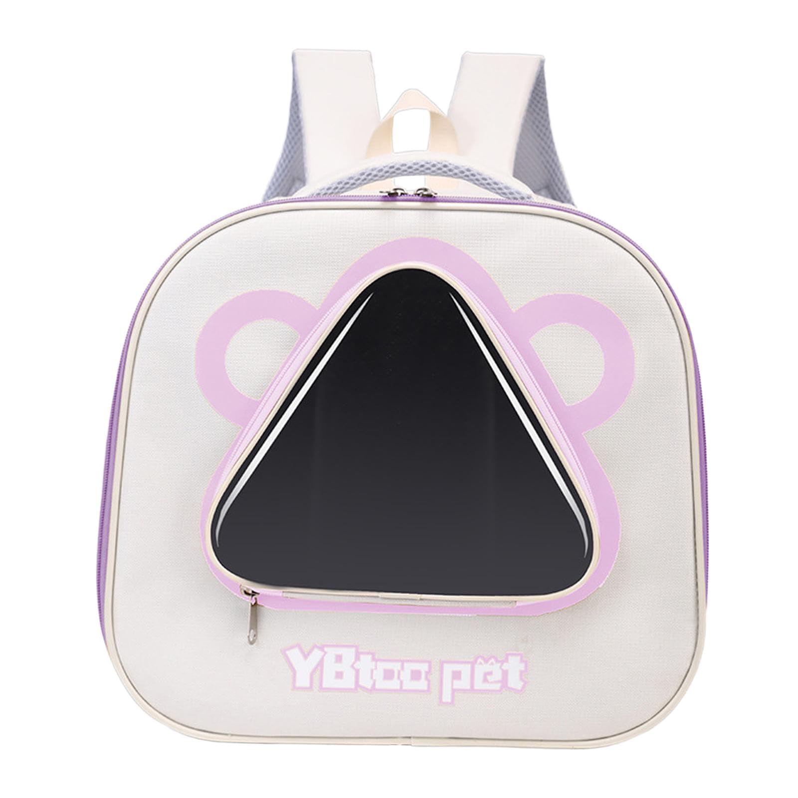 Mochila para gato transpirable con ventana transparente y correa ajustable