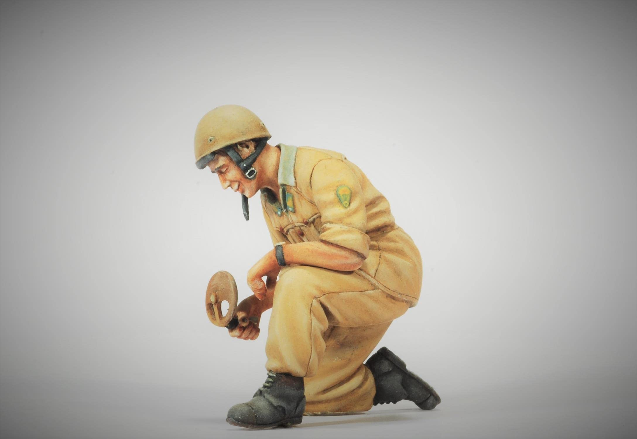 1/35 Harzfigur Modellbausätze GK WII Skydiver ITA. Kanone Unmontierter und unbemalter Bausatz 1284