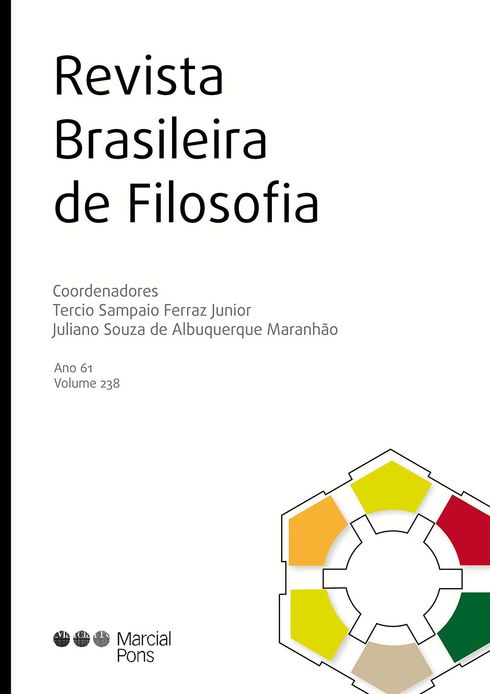 Capa de Revista Brasileira de Filosofia. Ano 61 - Volume 238