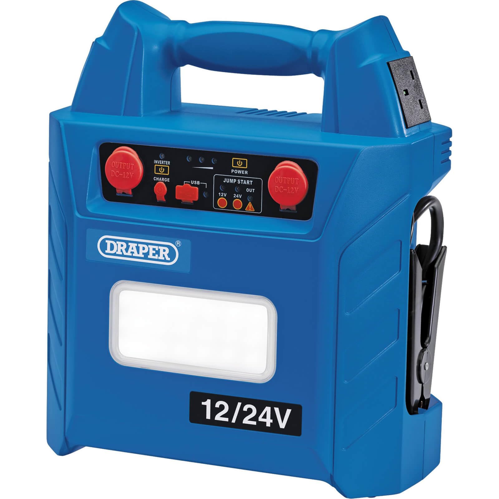 Draper 70554 12 V/24 V Jump Starter (3000A) , Blue