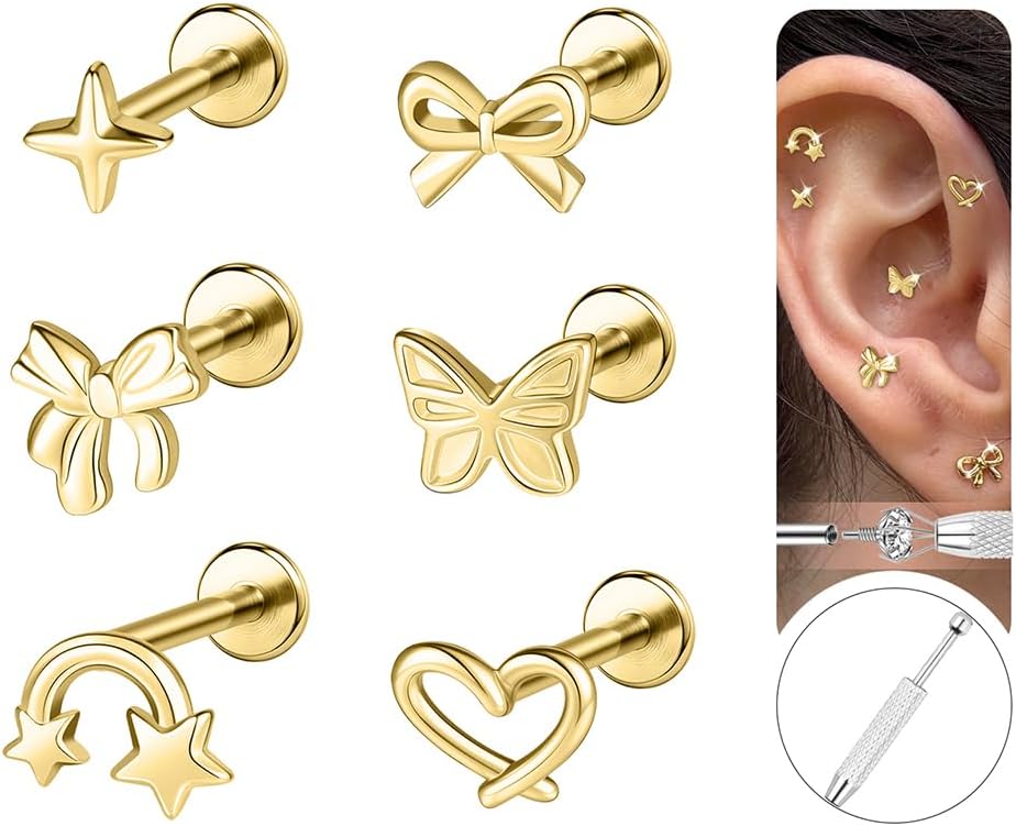 ✨キュンとするさざれ石✨ イヤリングorチタンピアス（有料） ✨キュン