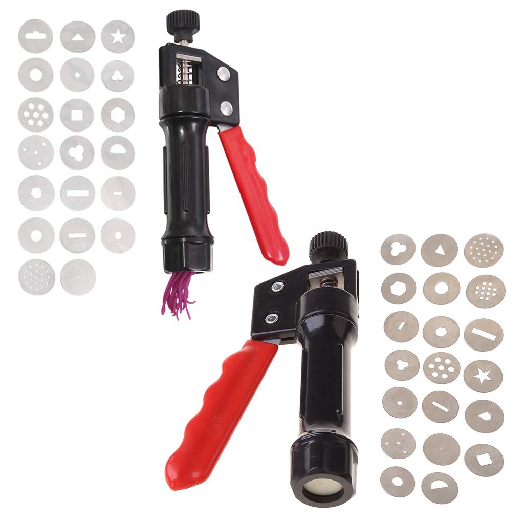 caralin Clay Extruder Sculpture Gun Clay Sugar Paste Extruder Fondant Cake Sculpture extruder