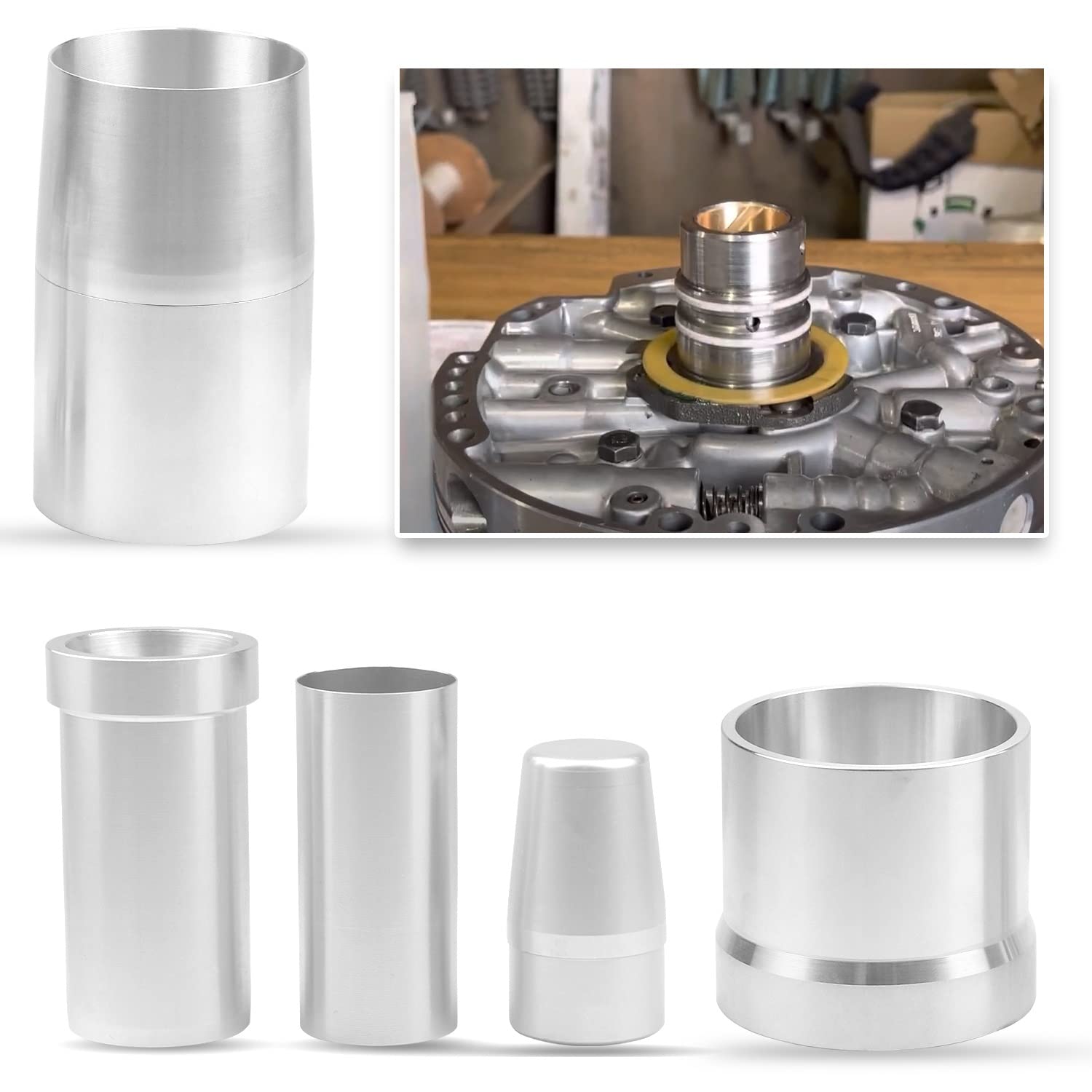 Atec Trans Tool Turbine & Stator Shaft Teflon Seal Installer And Resizer Transmission Tool Set J 36418 C St 1503 For Gm 700 R4 4l60 4l60 E 4l65e 4l70e 4l70l Pinion Seal Installer - Foto 8