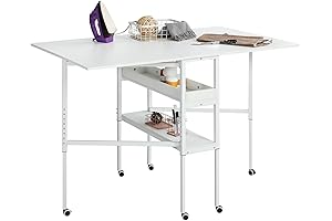 MELLCOM Height Adjustable Portable Sewing Table