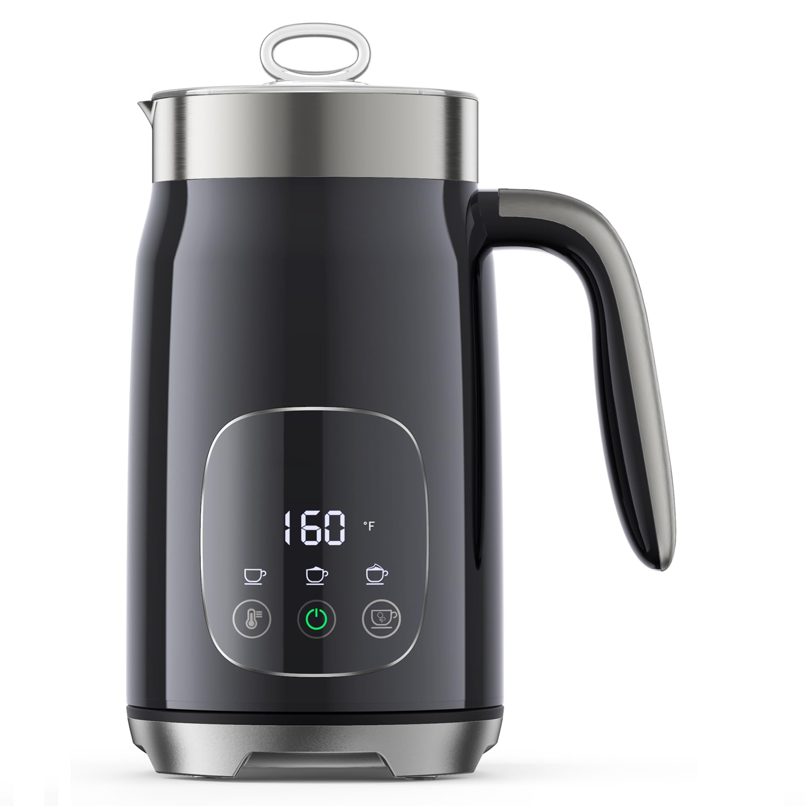 Electric Milk Frother, 14.1OZ/400ML Milk Frother and Steamer with Variable Temp and Froth Thickness, Foam Maker with Smart Touch Control, Memory Function for Coffee Latte Milk Cappuccino
