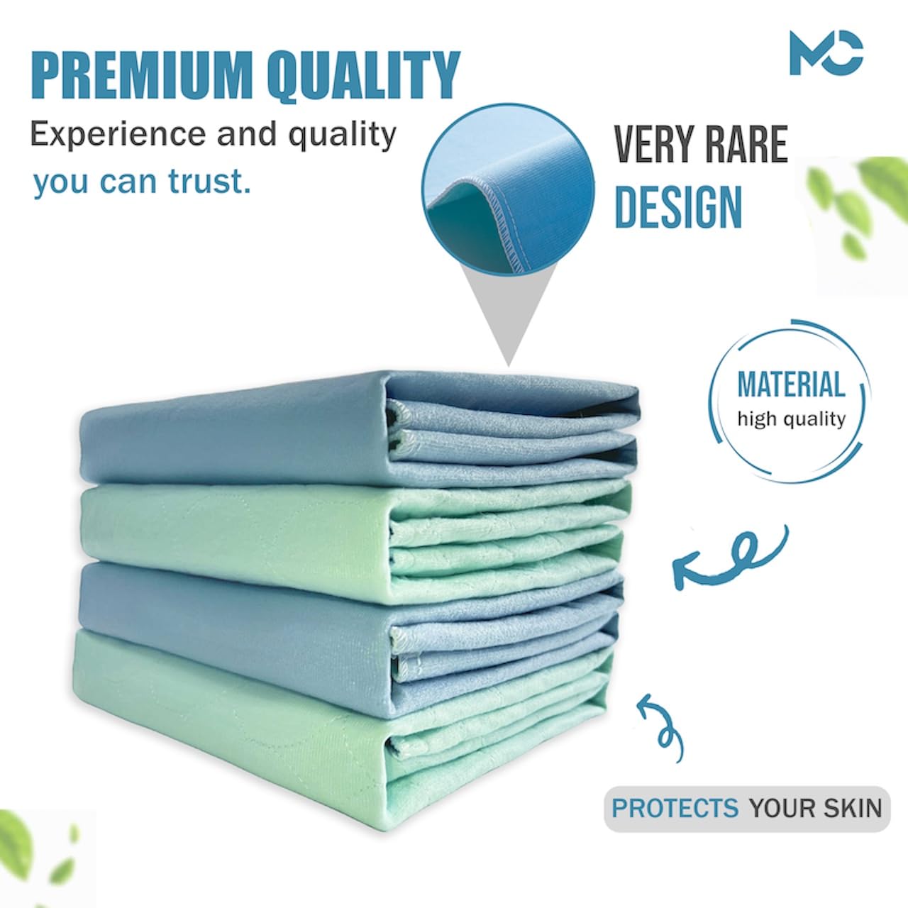 Lavable, reutilizable, impermeable, almohadilla para incontinencia de 34 x 36 pulgadas