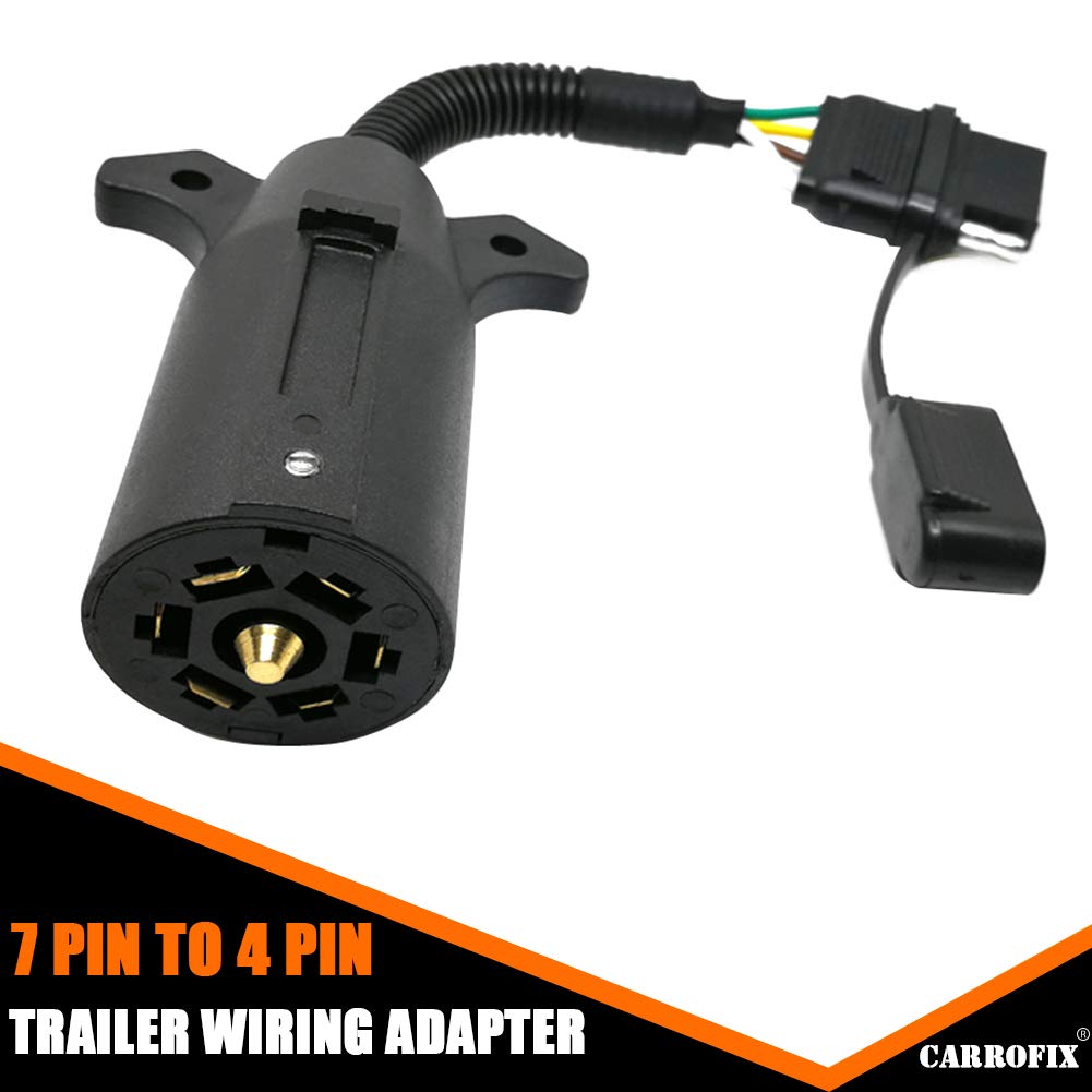 Amazon.com: CARROFIX 7-Way Blade to 4-Way Flat Trailer Connector  Single-Function Wiring Adapter : Automotive