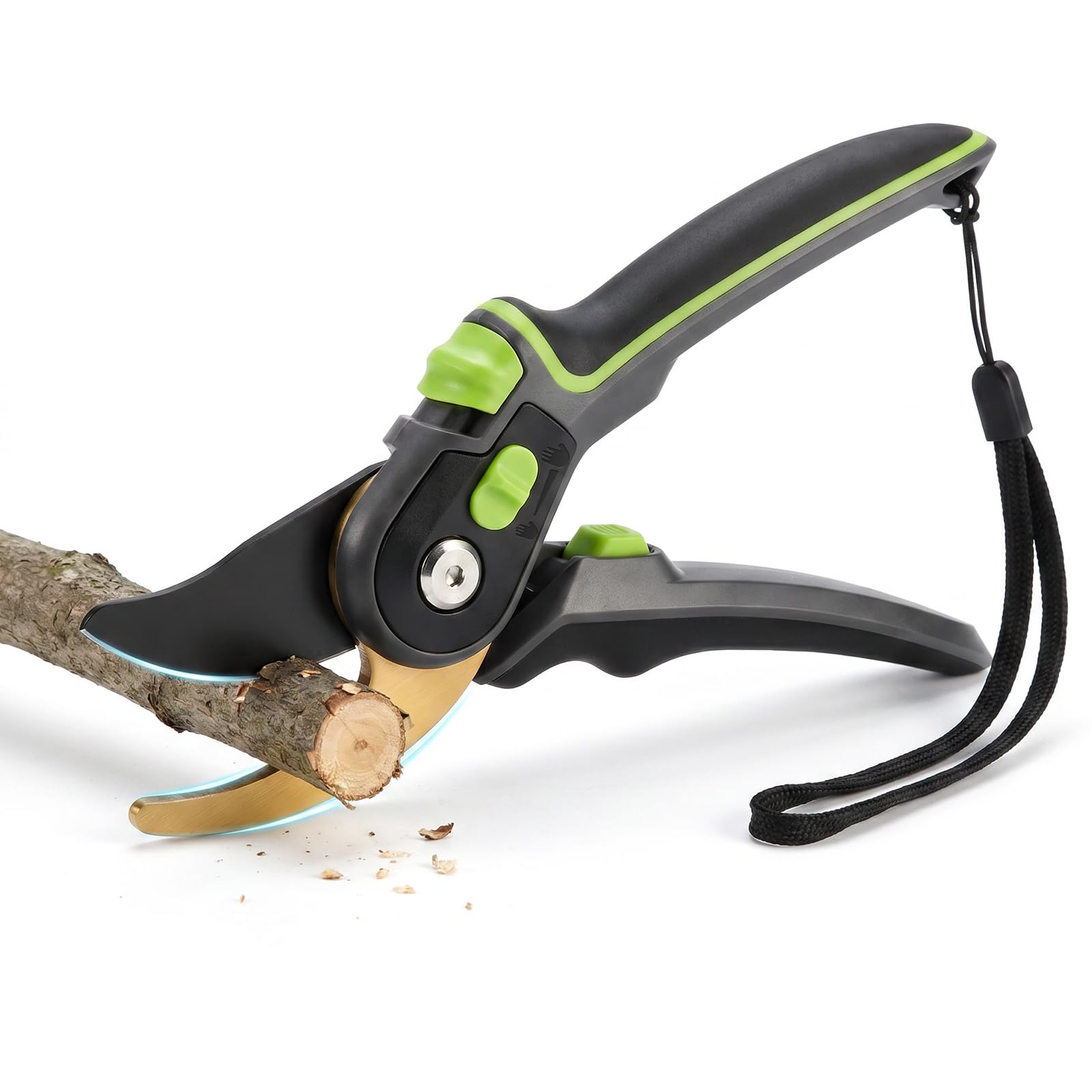 Pruning Shears Tool Professional Gardening Scissors with Safety Lock and SK5 Steel Blade Precise Gardening Clippers for 1'' Branch Shrub Rose