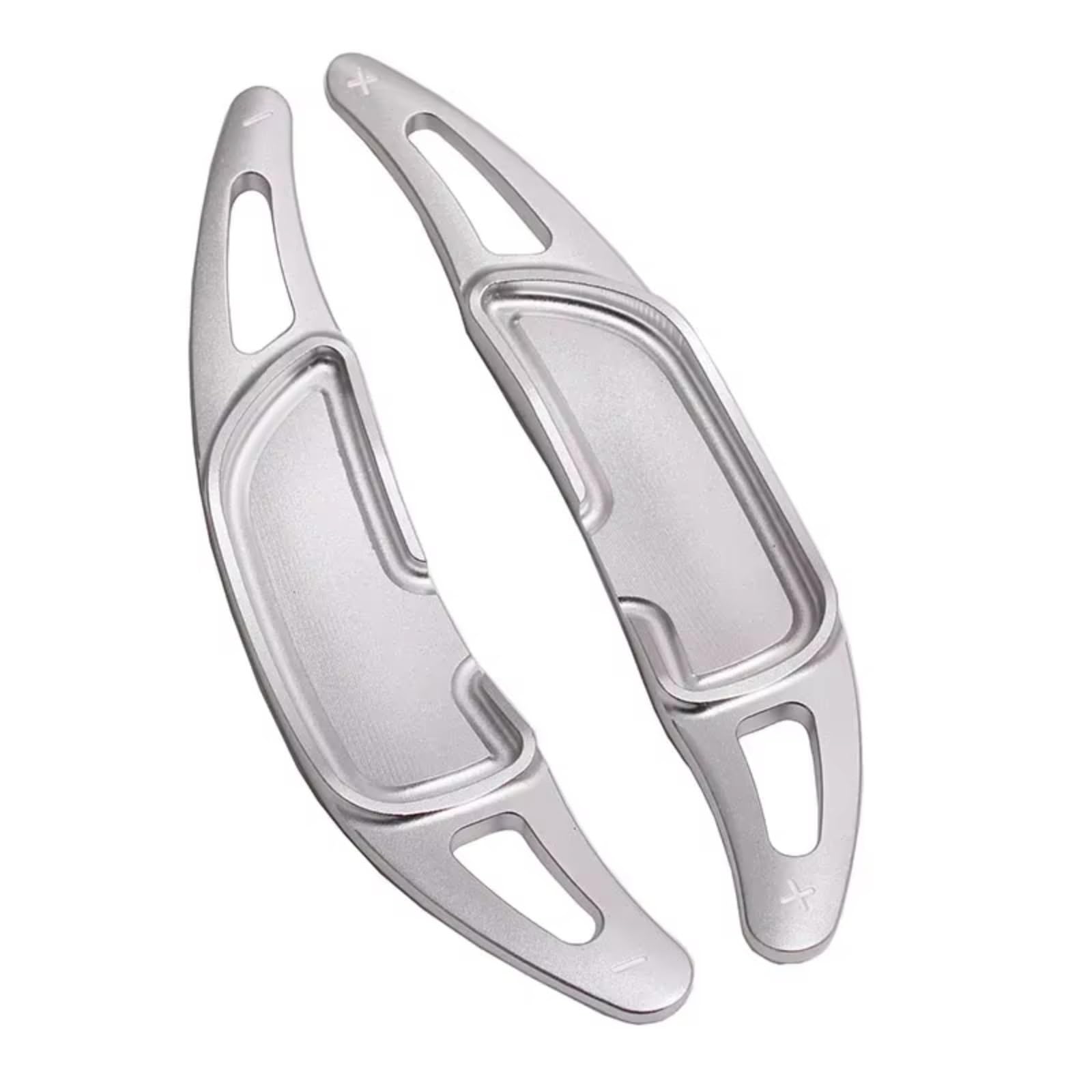 Ztguioq Silver Paddle Shifter Extensions Compatible With Benz For Amg Cla45 C63 C43 2015-2020 For E63 E53 E43 2016-2021 Car Steering Wheel Paddle Shifter Extension(Silver)