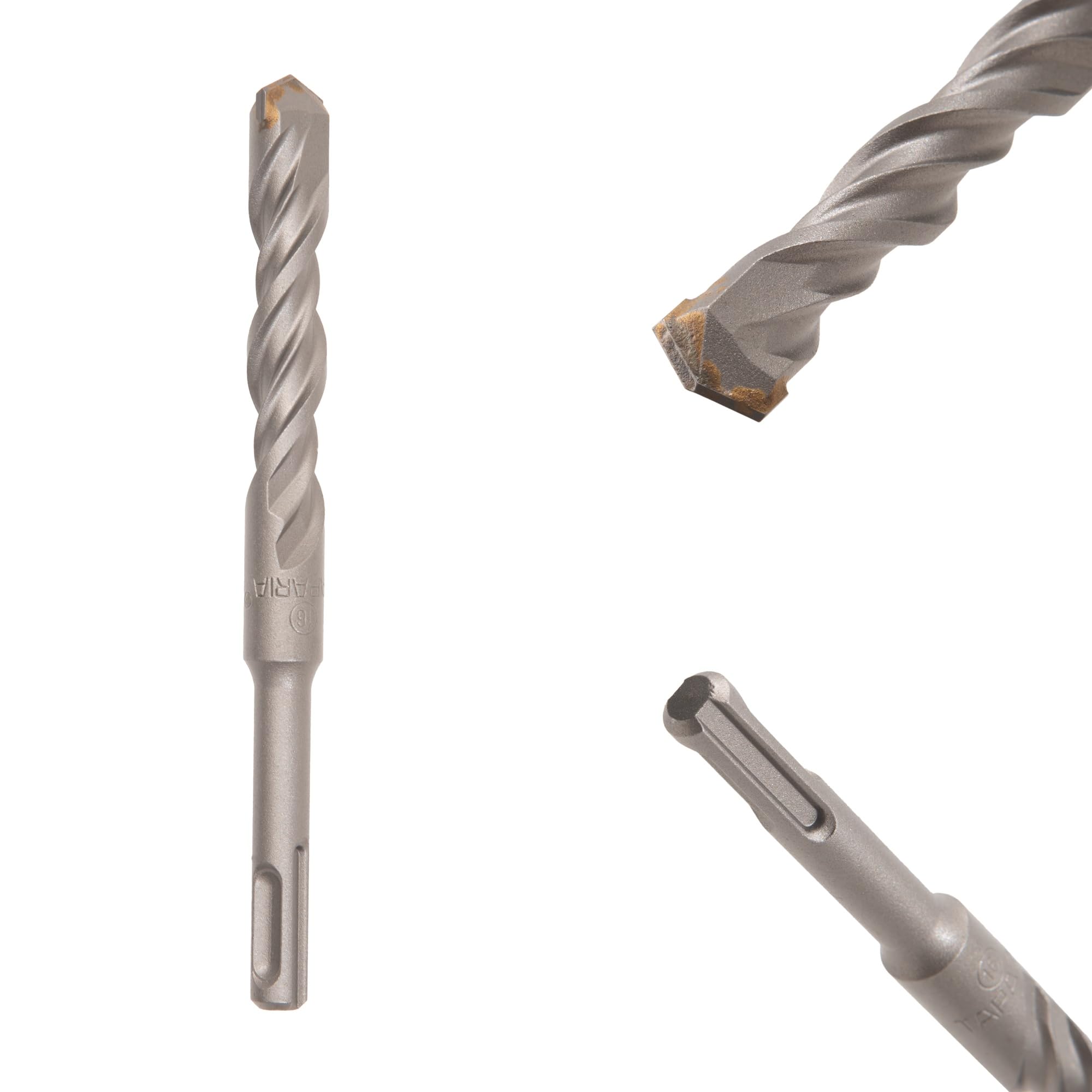 TAPARIA 16 mm Flat Tip SDS Plus Hammer Drill Bit for Concrete Drilling (HDF 16160, 16x100x160 mm)-Spiral Flute Type-Home, DIY, Professional Brick, Wall, Masonary-Drilling-picture-31