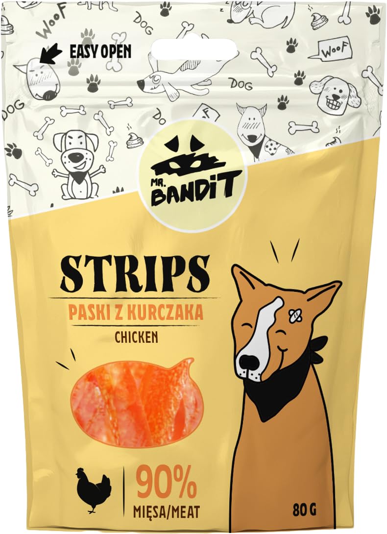 Mr Bandit Strips Chicken for Dogs 80Gm (B0CJYHB6ZH) Amazon Price History, Amazon Price Tracker