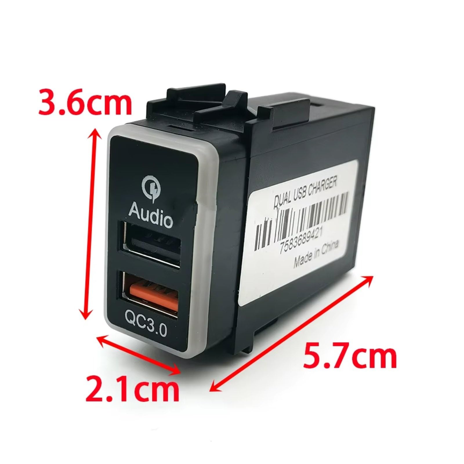 Console Centrale À Port USB Compatible Avec Nissan Pour Qashqai Pour Y62 Voiture Adaptateur D'entrée Double QC3.0 Chargeur Audio Prise Flash U-disk Interface USB AUX voiture