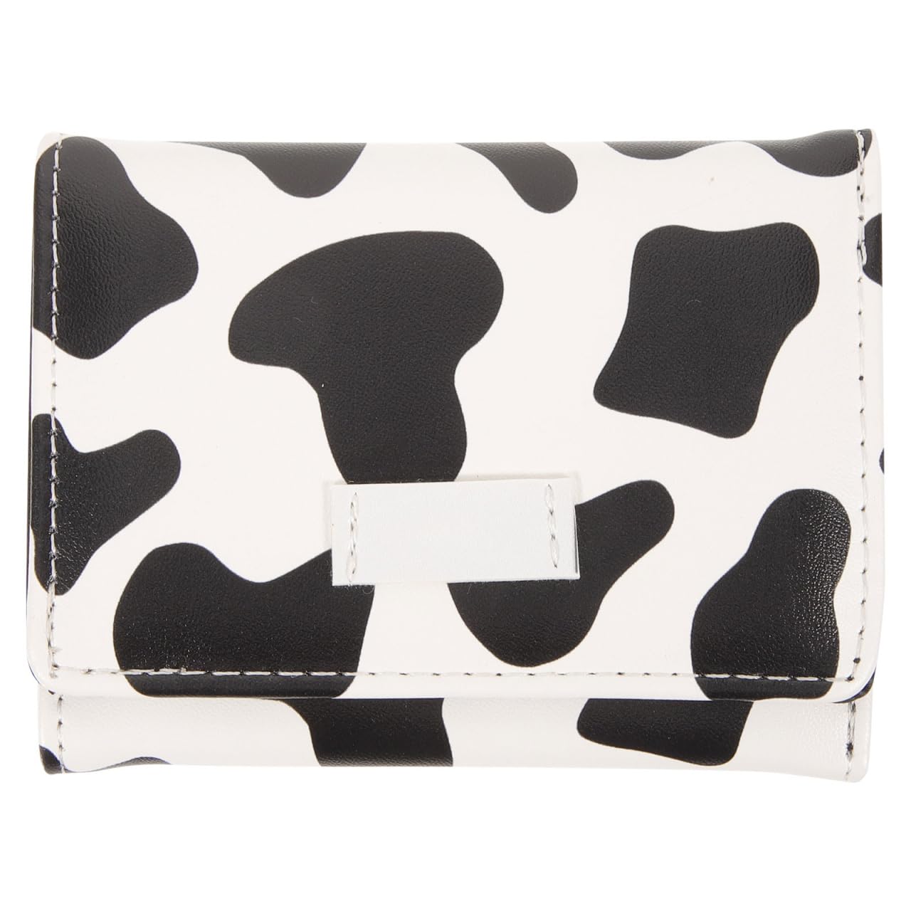 Cow Print Wallet Kawaii Wallet PU Tri- Folded Cow Print Purse Cute Wallets for Women Teen Girls, Assorted Color, 10.7X8.3CM