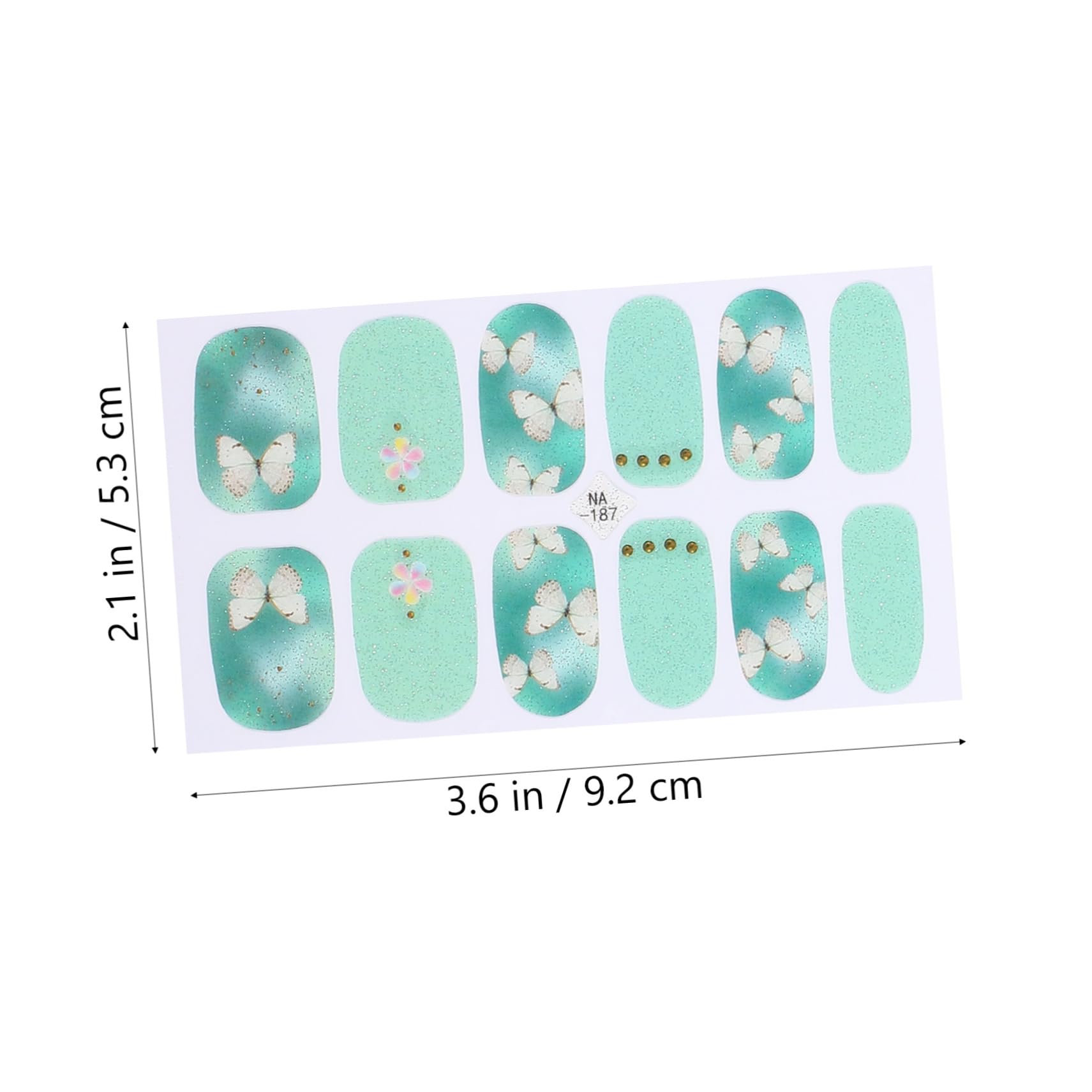 4 Set Adesivi per Unghie per Decorazione Manicure Stickers Autoadesivi per Nail Art per Feste e Speciali Personalizzabili e Facili Applicare