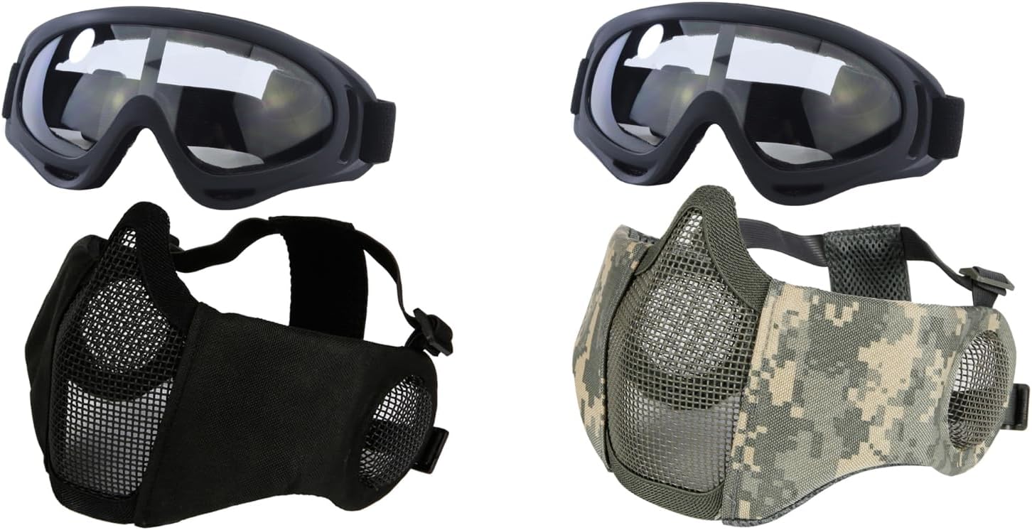 20* Airsoft Mask with Goggles