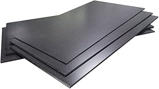 1PCS 125X75Mm 3K Plain Matte Glossy Carbon Plate Panel Sheets, 0.25-6MM High Composite Hardness Material Carbon Fiber Board (Color : 6.0mm plain glossy)