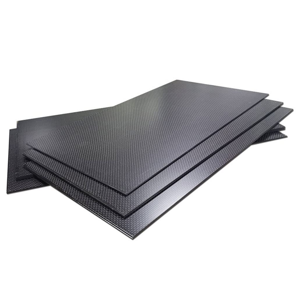 1PCS Carbon Fiber Sheet Thick 0.25-6MM size125X75Mm Plain/Twill Matte Glossy Carbon Plate Panel Sheets High Composite Hardness Material(Plain Matte,5.0mm)