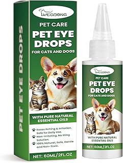 anokasa Dog Eye Drops 60ML Eye Drops for Dogs and Cats Vet-Recommended Dog Eye Infection Treatment to Soothe Infection All...