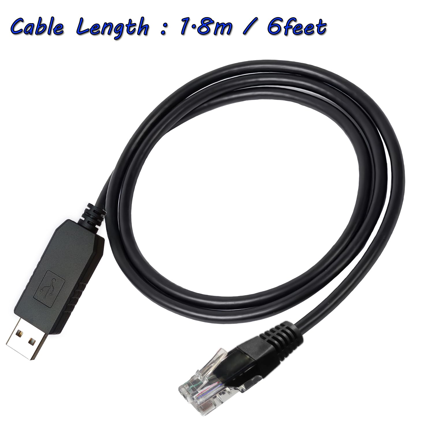 USB RS232 auf RJ45 Serielles Debug-Kabel Konsole Kommunikationskabel für US2000C US3000C US5000 Lithium Battey, 1,8 m