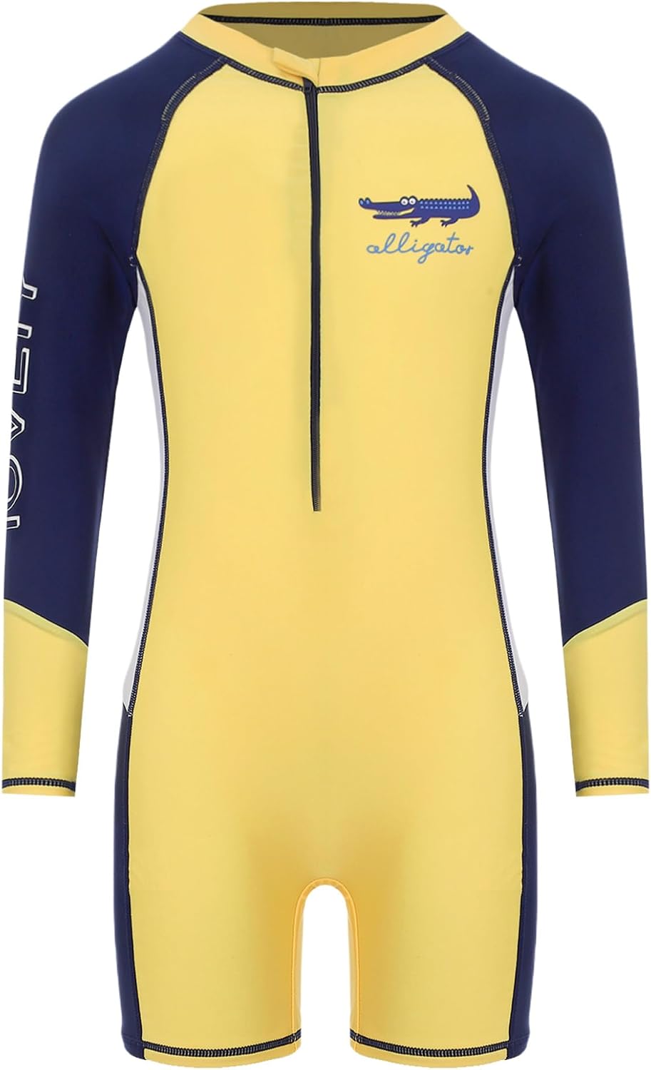 Boys UPF 50+ Long Sleeve One Piece Swimsuit for Kids Water Sports Surfing Swimming Rash Guards