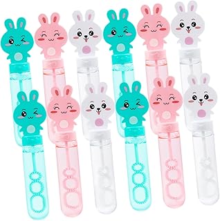 ibasenice 12pcs Portable Bubble Machine Summer Sets Outdoor Toys for Toddlers Bubble Wand Toy for Kids Bubble Blowing Wands Bubble Wand Set Bubble Tube Bubble Maker Bubble Stick Plastic Mini