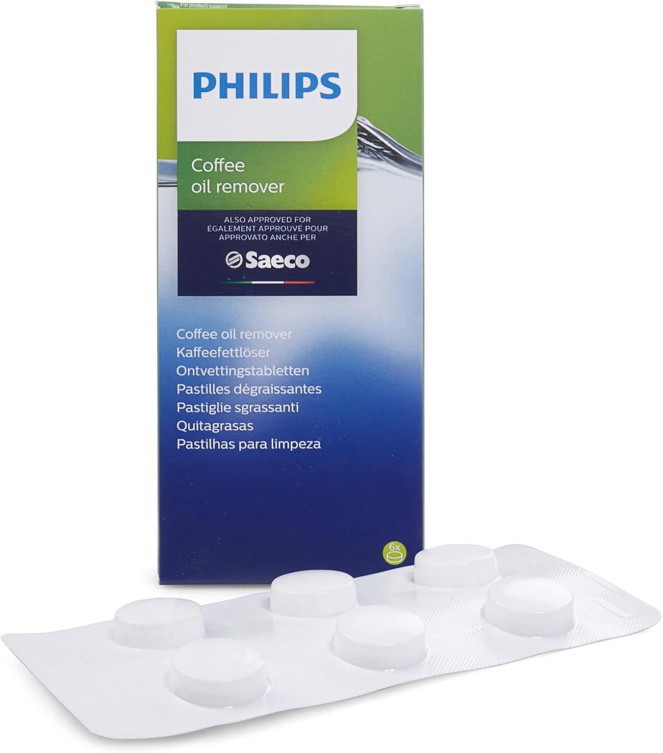 Sillar Kit Entretien Machines à Café Philips Saeco Détartrant 250 ml Dégraissant CA6704/10 Graisse HD5061 2 Filtres CA6903 Brosse