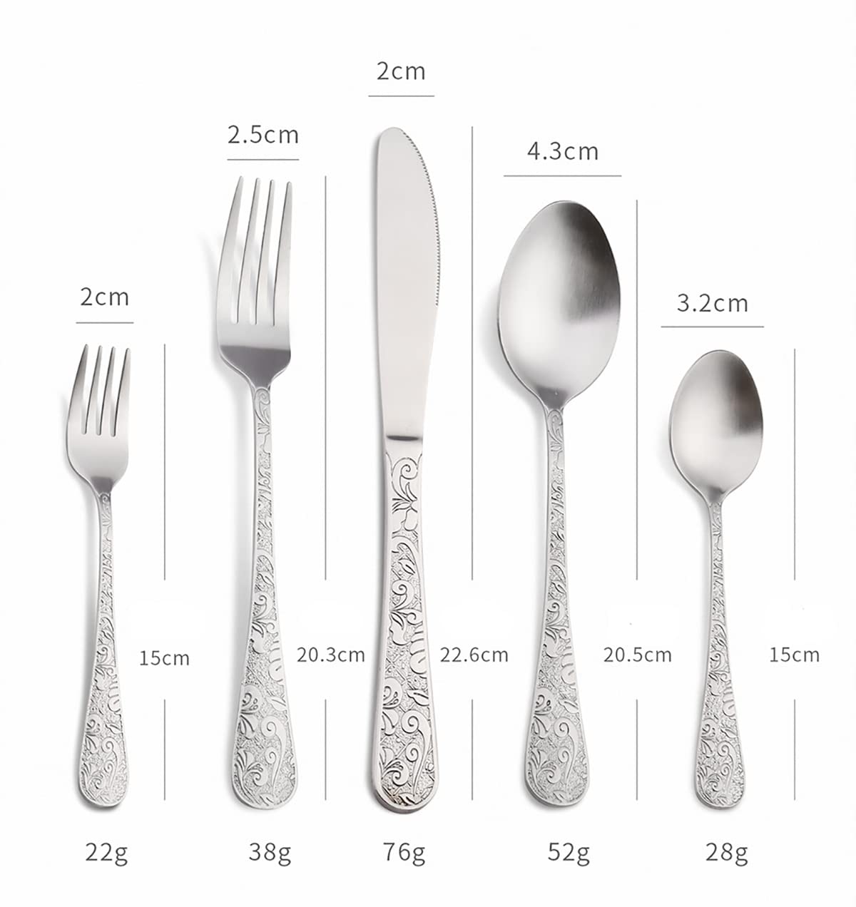 Juego de cubiertos, juego de cubiertos para 9 personas, 45 piezas. Juegos de cubiertos de lujo, juego de cubiertos pulidos a espejo, cubiertos de mesa elegantes para el hogar/cenas importantes