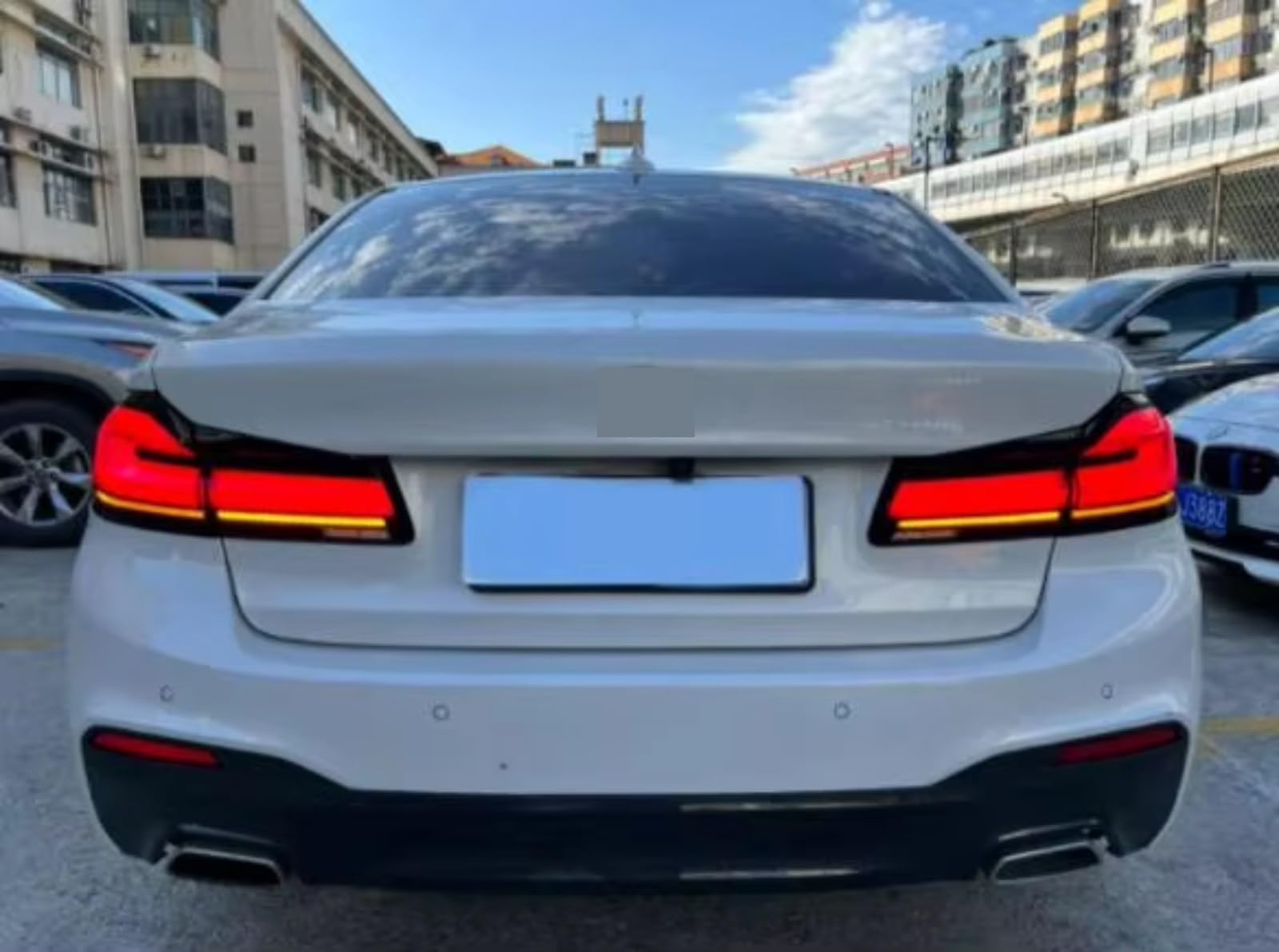Compatible Con Para 530e Para 540i 2017 2018 2019 2020 Luces Traseras Señal Giro Freno Marcha Atrás Lámpara Antiniebla Conjunto Luz Trasera De Coche luces advertencia traseras