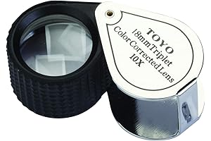 Toyo 10X Magnification Jeweler's Hand Lens with Triplet Glass