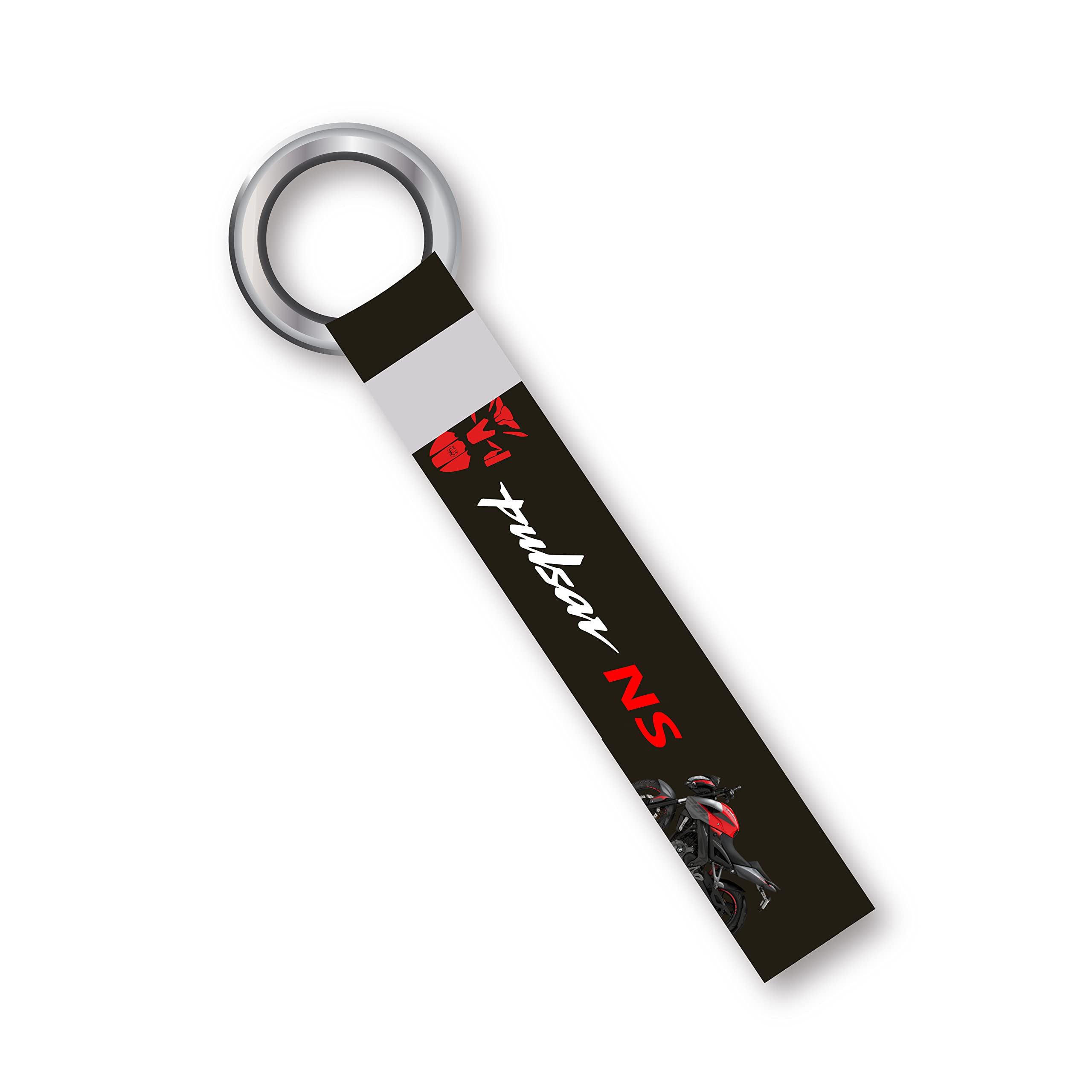 SIGNOOGLE 1 Pcs Pulsar Ns Ride Racing Theme Lanyard keychain Holder Compatible For All Bikes Car Key Holder Key Tag Multicolored (6 x 1 Inches)