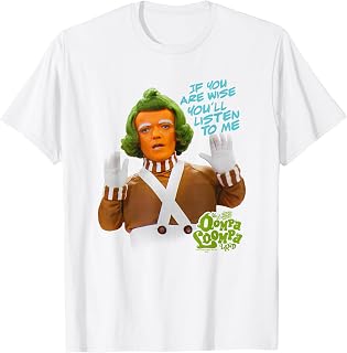 Willy Wonka Oompa Loompa Listen T-Shirt Small