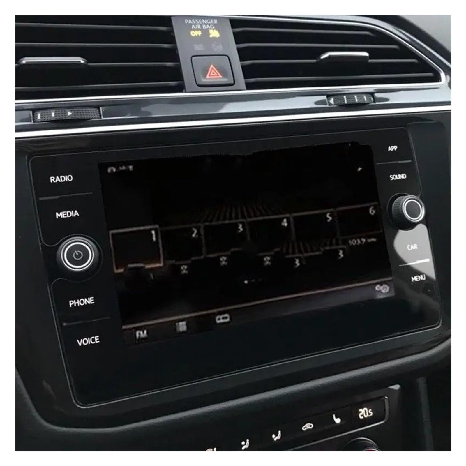 Tempered Schutzfolie 8 Zoll Displayschutzfolie Aus Gehärtetem Glas Für VW Für Tiguan Für Atlas Inklusive LCD-Touchdisplay-Schutzfolie Passend 2018 2019 2020