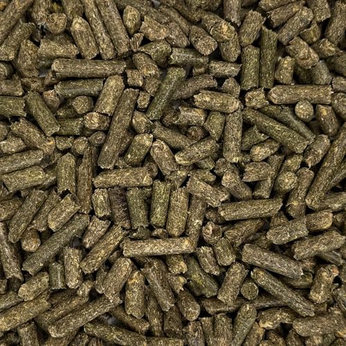 Agrarzone Bio Luzernepellets 20 kg - 100% Bio-Qualität - Premium Luzernecobs als Raufutterersatz - Eiweißreiche Luzerne Cobs für Pferdefutter, Ziegen, Hühner & Kleintiere