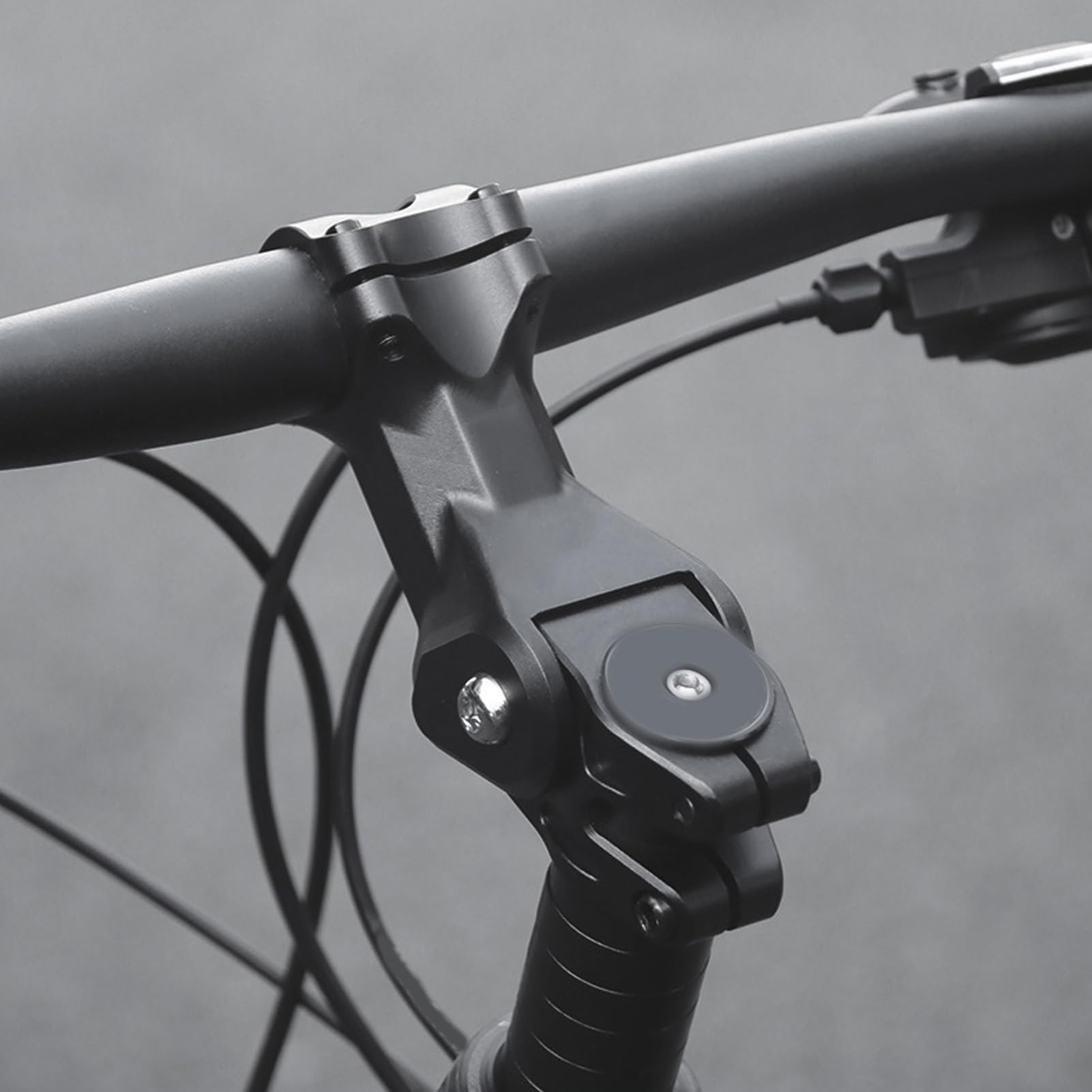 Wspornik Kierownicy Roweru ze Stopu Aluminium 31,8 Mm Wspornik Roweru Amortyzacja do Szosowego Rower Górski, Czarny, łatwy montaż, Płynna Jazda