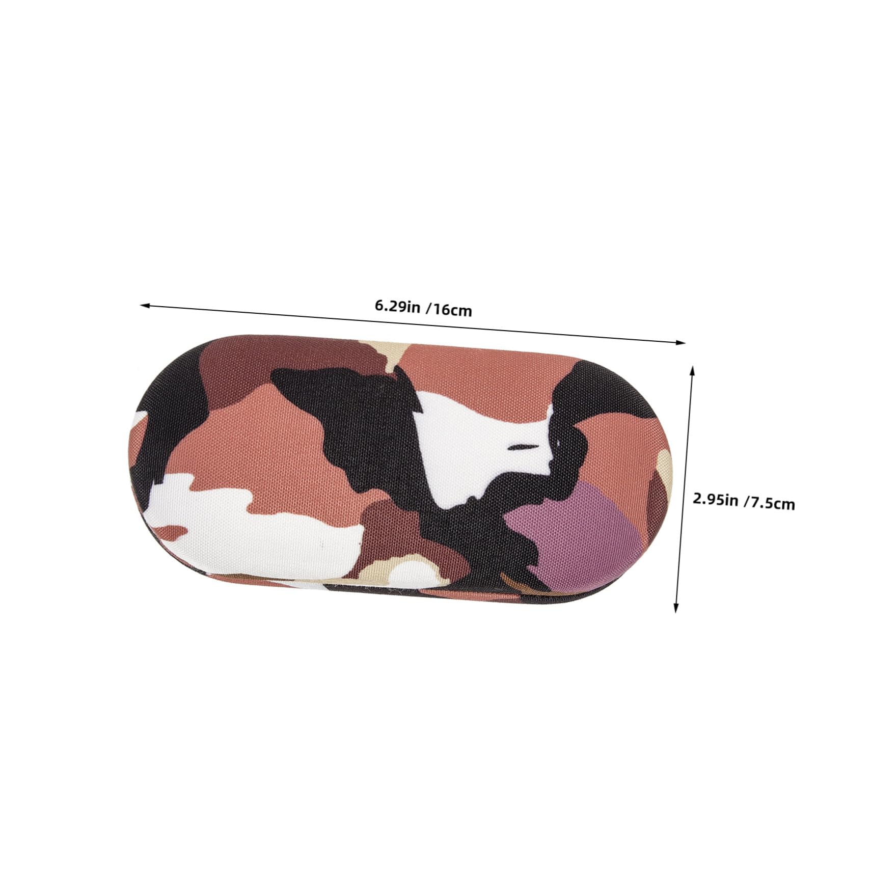 2 Ensembles Étui Lunettes Double Usage Rigide avec Pince à Épiler Camouflage Boîte de Protection Portable pour Hommes et Femmes Ensemble Robuste et Polyvalent pour Voyage