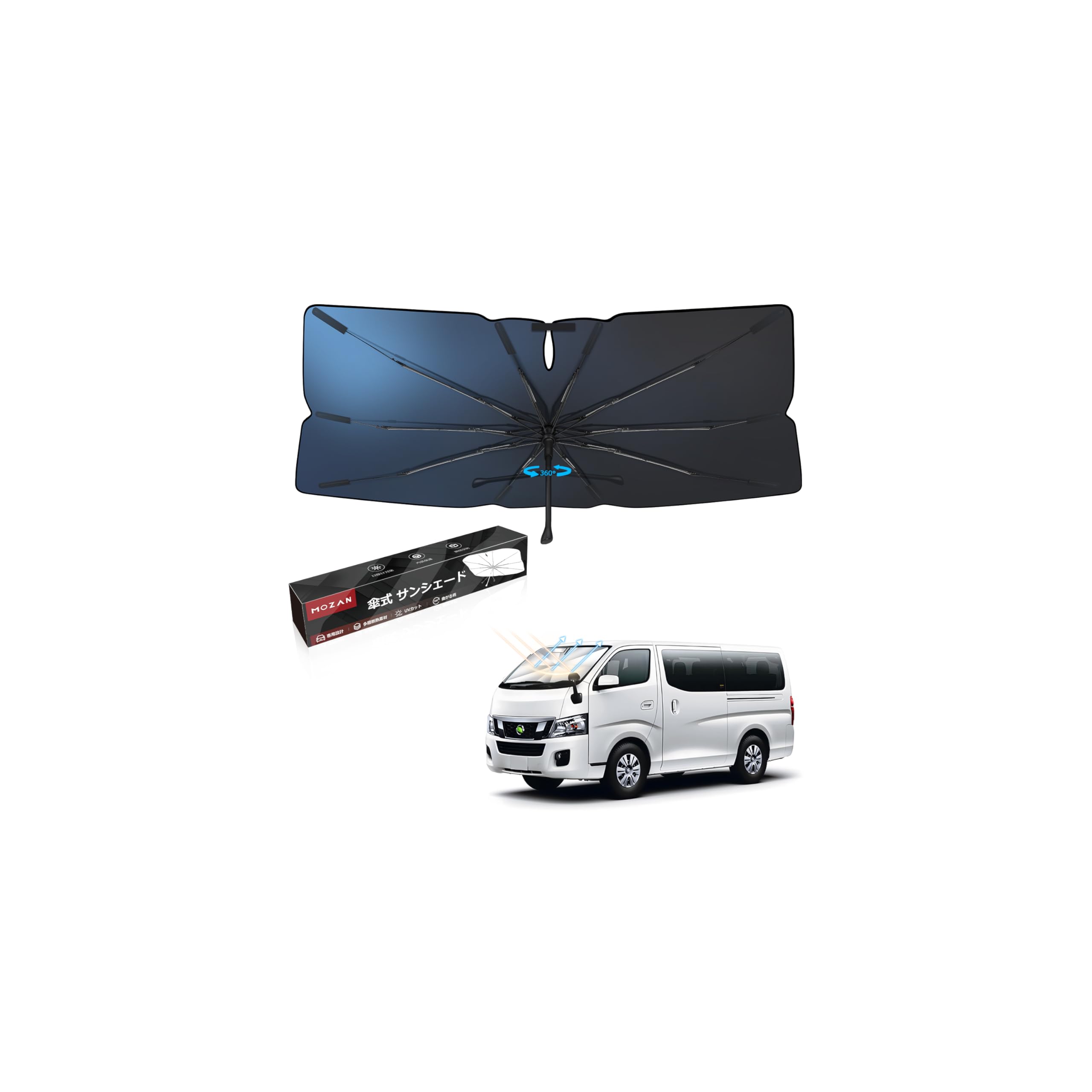 Amazon.co.jp: Mozan キャラバン NV350 E26型 傘型フロント