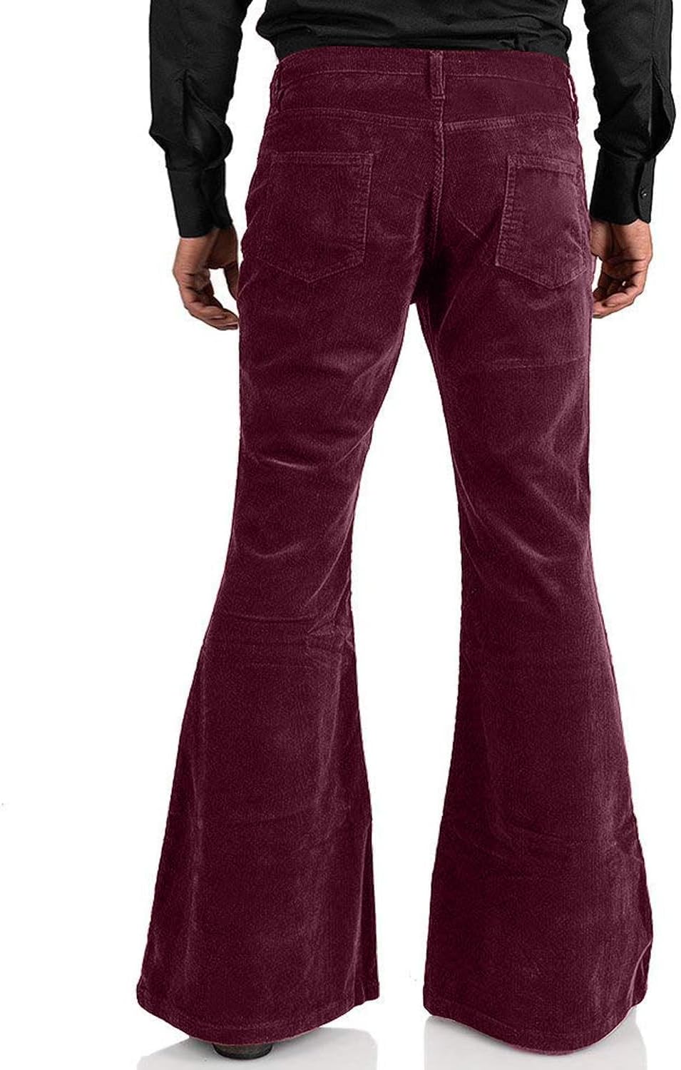 Men's Corduroy Vintage Bell Bottom Pants 70s,Disco Stretchy Flared Pants Fit 60s 70s Outfits for Men,Mens Bell Bottom Jeans. - Image 4