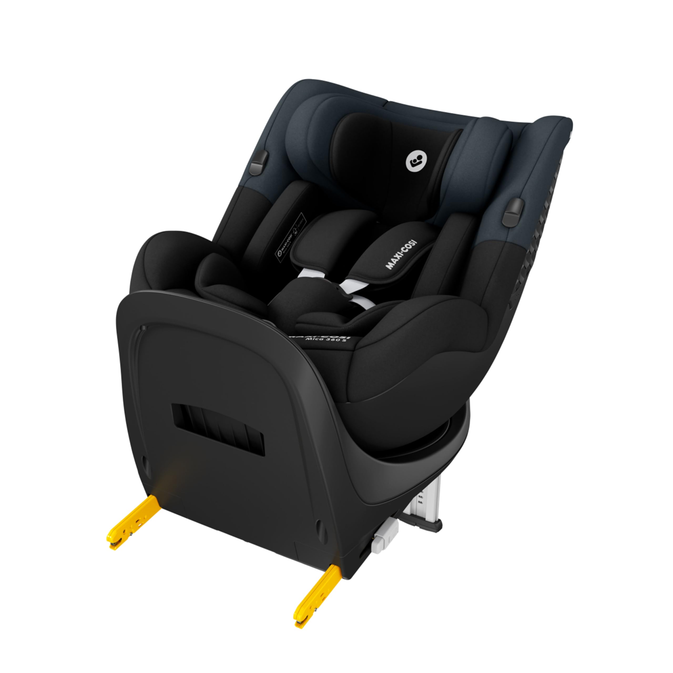 Maxi-Cosi Mica 360 S Riduttore Neonato, 0-3 mesi, 40-60 cm, Cuscino Riduttore per Neonato per Seggiolino Auto Maxi-Cosi Mica 360 S, Comoda imbottitura, Lavabile in lavatrice, Tessuti Eco Care, Black