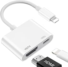 Lightning HDTV Adapter, Apple MFi Certified, iPhone HDTV Adapter, A-DTV iPad H-DTV, H-DTV iPhone Cable, Lightning Cable H-D-T-V