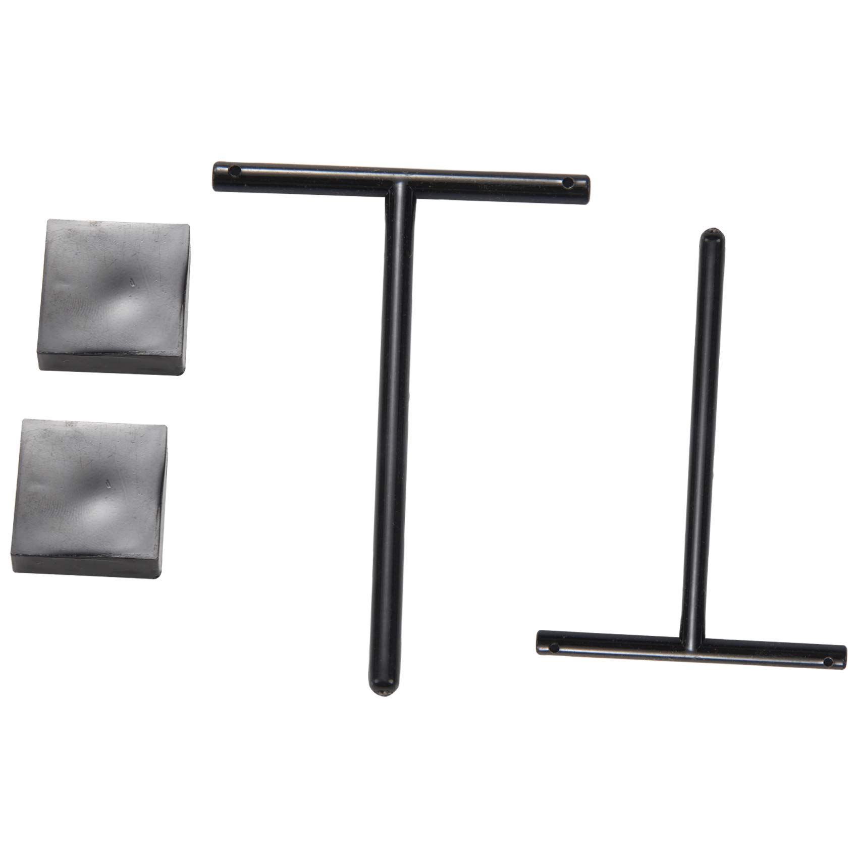 Acrylic Earrings Jewelry Display Rack Stand Organizer Holder Case Necklace Bouches Ornament T-Bar 2Pcs/Set Black