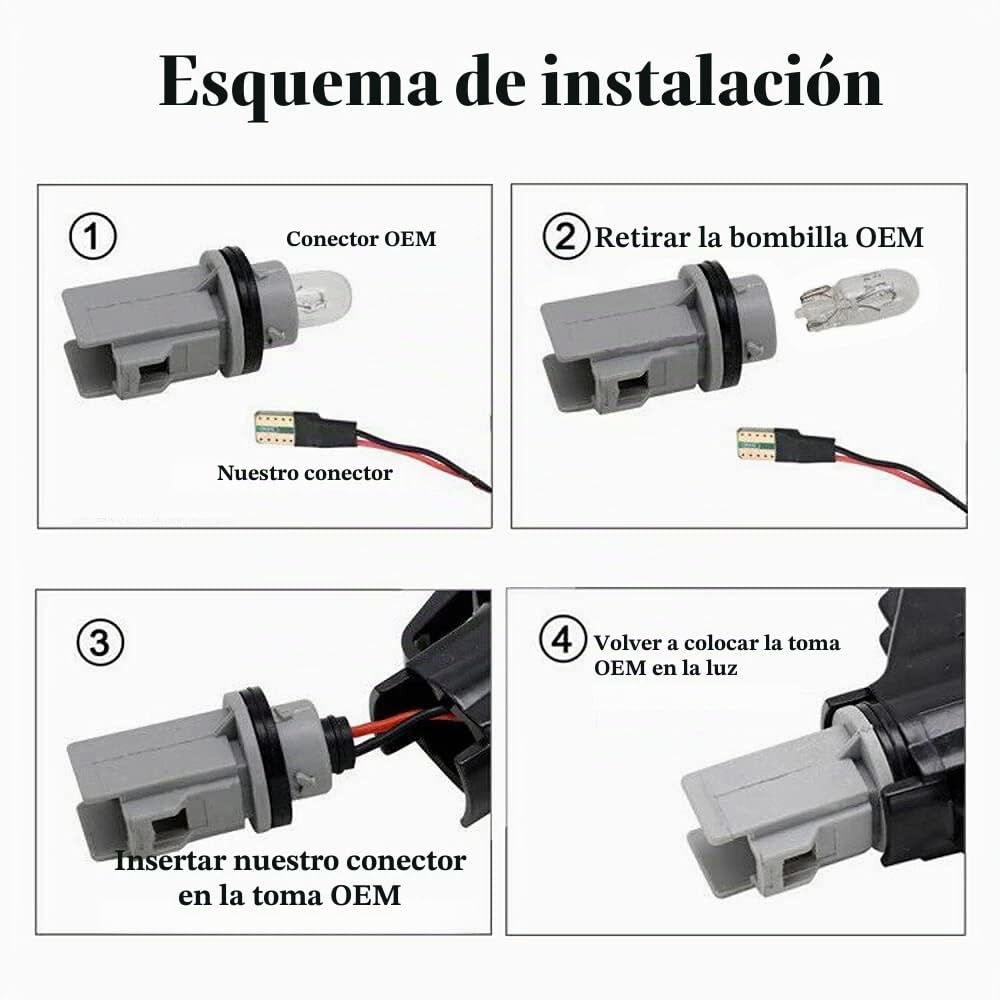 Dinámicos LED intermitentes laterales para B-M-W Mini Cooper R50 R52 R53 2002-2008 (negro)