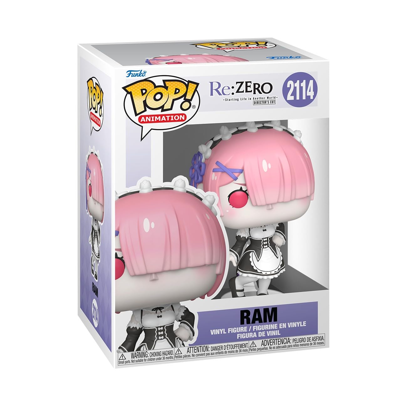 Funko Pop! Animation: Re: ZERO - Ram - Collectable Vinyl Figure - Gift Idea - Official Merchandise - Toys for Kids & Adults - Anime Fans - Model Figure for Collectors and Display