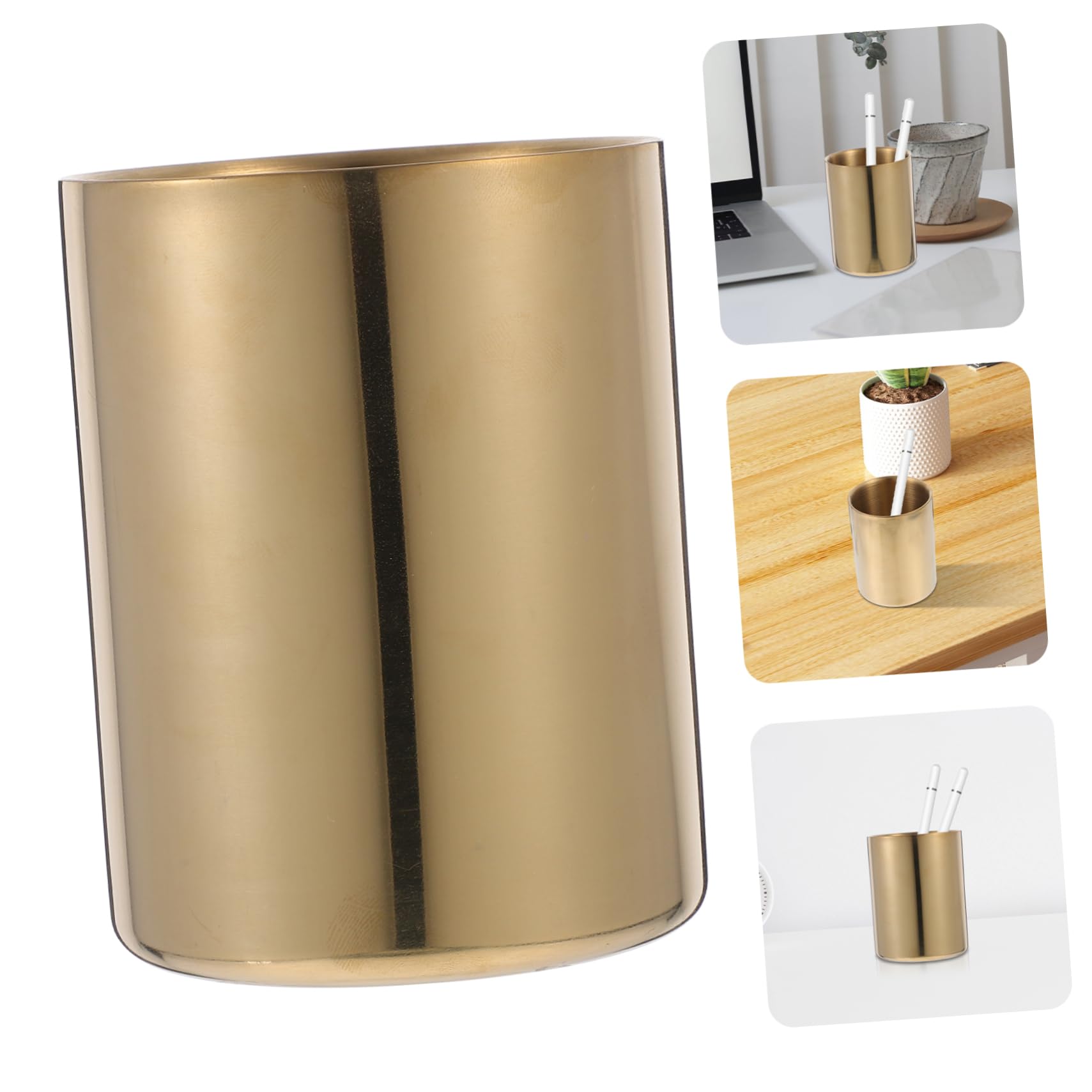 OSALADI 4 Pezzi Portapenne Inossidabile Elegante Organizer per Scrivania Portapenne Multi per Design per Ufficio e Casa