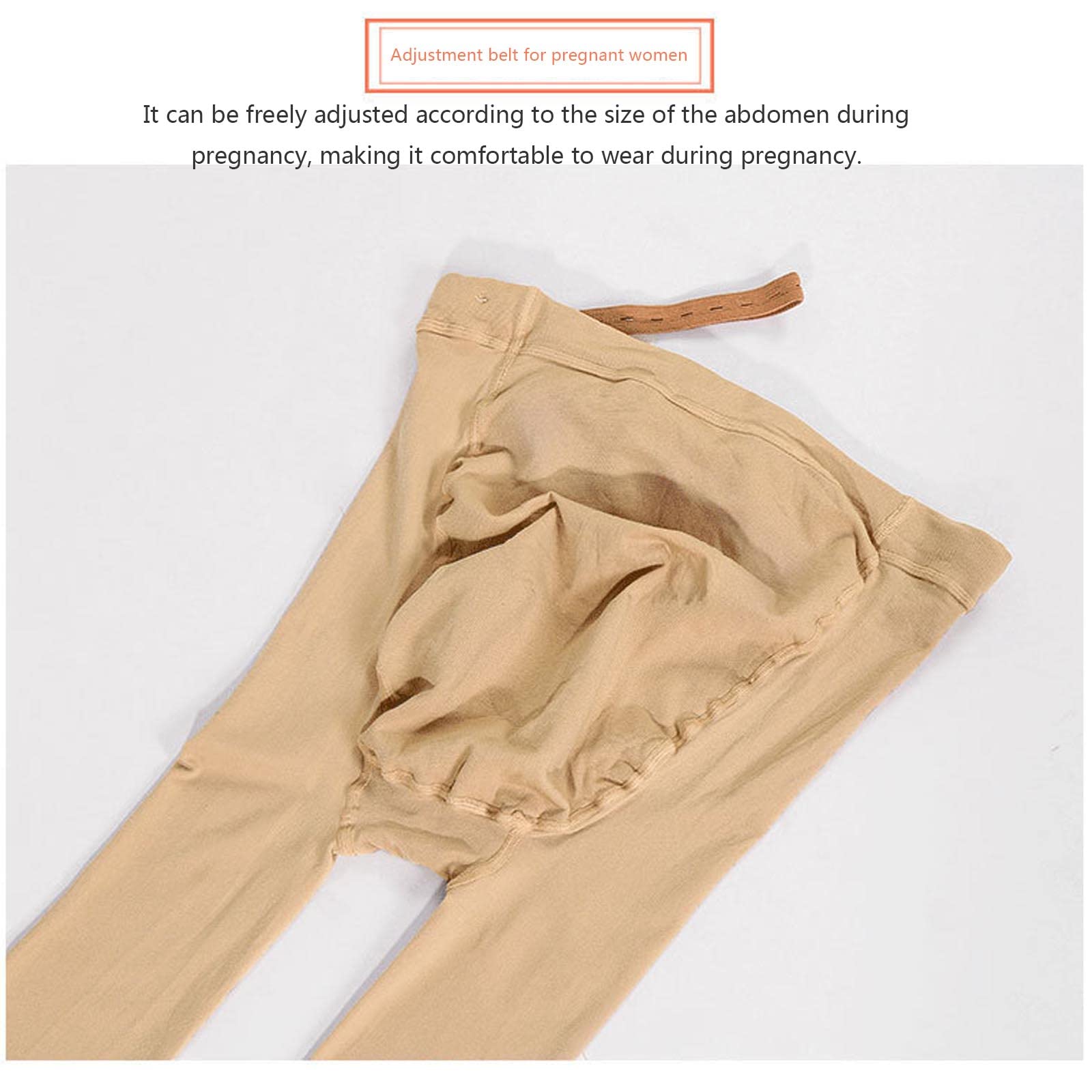 Zimowa moda ciążowa damskie legginsy ciążowe legginsy perforowane regulowany pas biodrowy legginsy polarowe, czarne, dodatkowe majtki