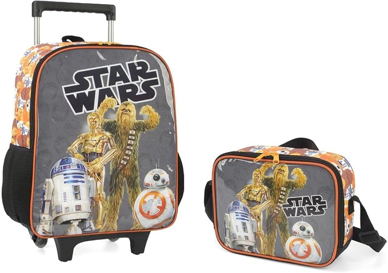 Kit Mochila de rodinha infantil masculina escolar star wars (LARANJA) em oferta na Shopee Kit Mochila de rodinha infantil masculina escolar star wars (LARANJA) em oferta na Shopee